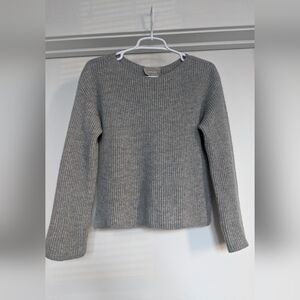 EVERLANE Gray Ribbed Women's Sweater
